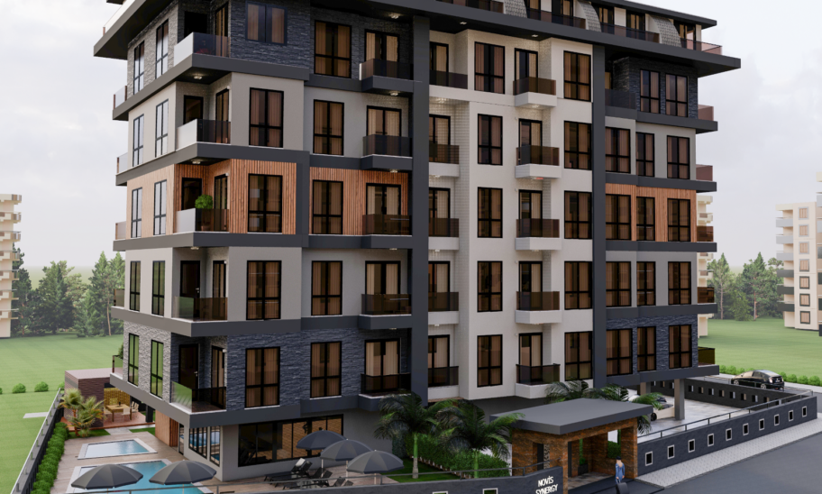 2-roms leilighet fra prosjekt med alle fasiliteter til salgs i Alanya 2