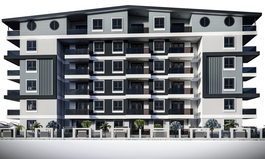 Betaalbare appartementen te koop van een nieuw project in Gazipasa 6