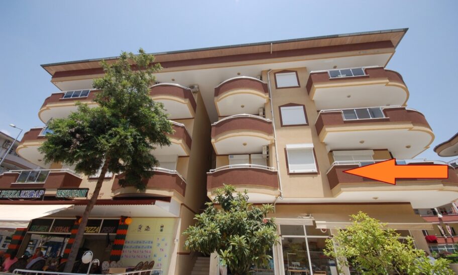 Centraal volledig gemeubileerd appartement te koop in Oba Alanya dichtbij strand 14
