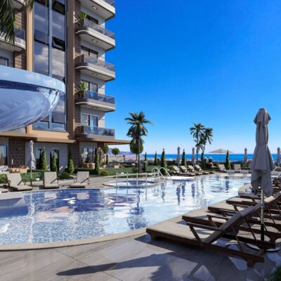 Full Activity Apartments In A Complex From Project For Sale In Kestel Alanya 6