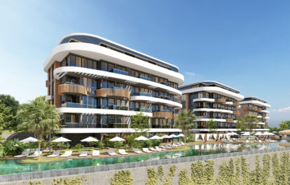 Full Activity Luxury Apartments From Project For Sale In Kestel Alanya 25