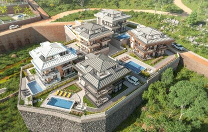 Luxury Villas For Sale With Magnificent Views In Alanya Suitable For Citizenship 15