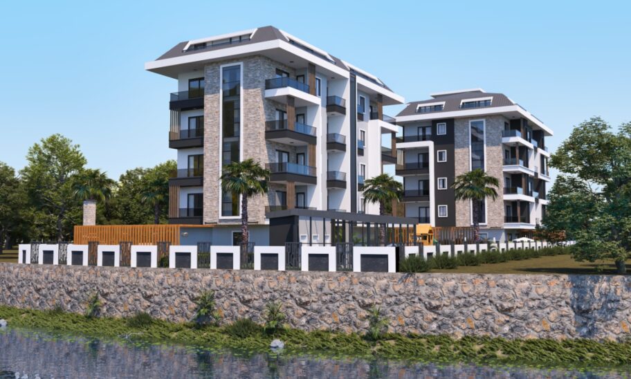 Luxuy Flats From Project With Social Features For Sale In Kestel Alanya 3
