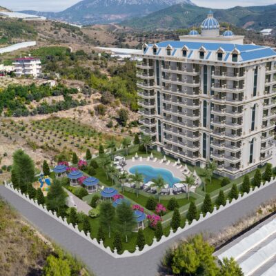Moderne luksusleiligheter til salgs i Alanya egnet for statsborgerskap 2