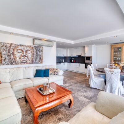 Moderne luksus møbleret lejlighed til salg i Alanya med sociale faciliteter 14