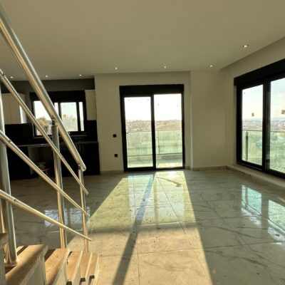 Sea View Spacious 2 Room Duplex For Sale In Oba Alanya 3