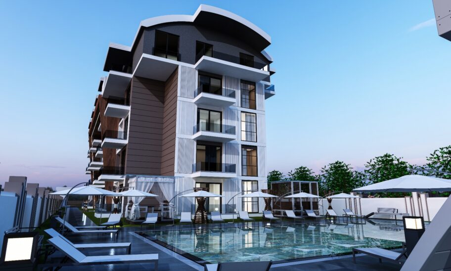 Luksusowe apartamenty na sprzedaż z możliwością płatności ratalnej w Gazipaşa 3