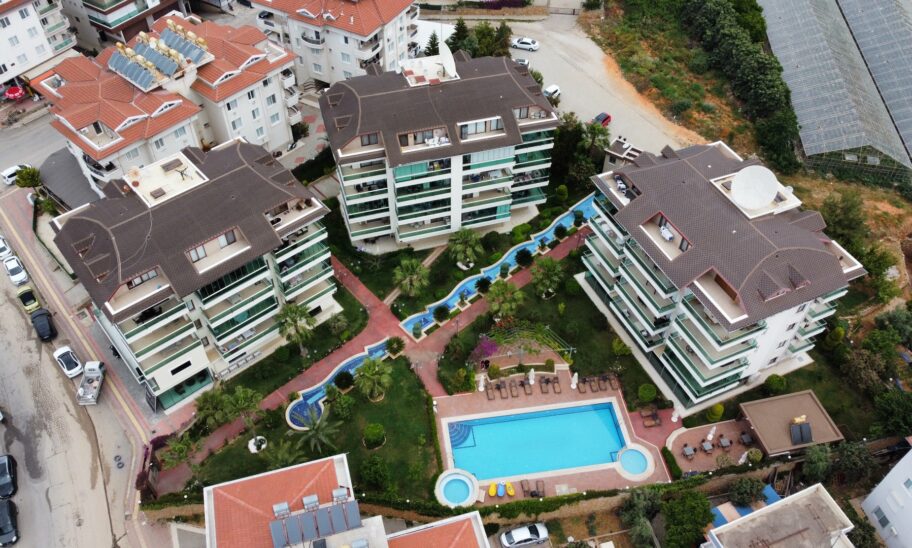 3 Room Furnished Apartment For Sale In Oba Alanya 8