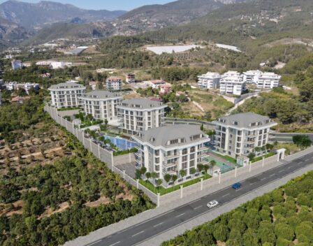 Moderní byty na prodej v Oba Alanya vhodné pro turecké občanství 2