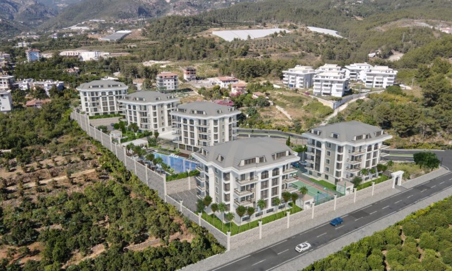 Moderne lejligheder til salg i Oba Alanya velegnet til tyrkisk statsborgerskab 2