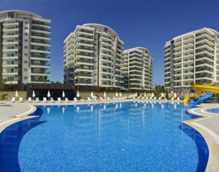 Tani apartament z widokiem na morze z 2 sypialniami na sprzedaż w Alanyi Avsallar w Turcji 11