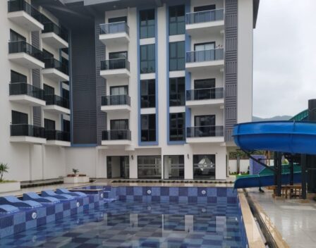 2-Zimmer-Wohnung mit sozialen Einrichtungen zum Verkauf in Oba Alanya 3