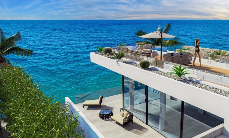 Luxusní byty a vily s výhledem na moře na prodej na Kypru Tatlisu 15
