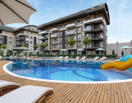 Suitable For Citizenship 2 Room Flat From Project For Sale In Oba Alanya 2