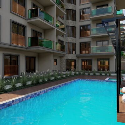 Kansalaisuuteen sopiva Uusi 2 huoneen asunto Myynnissä Payallar Alanya 2:ssa