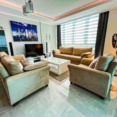 4 roms møblert leilighet til salgs i Oba Alanya 2