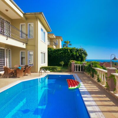Sea View 4 Room Private Villa For Sale In Kargicak Alanya 2
