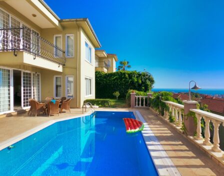 Sea View 4 Room Private Villa For Sale In Kargicak Alanya 2