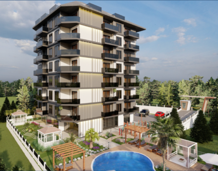 2 Room Flat From Project For Sale In Avsallar Alanya 2