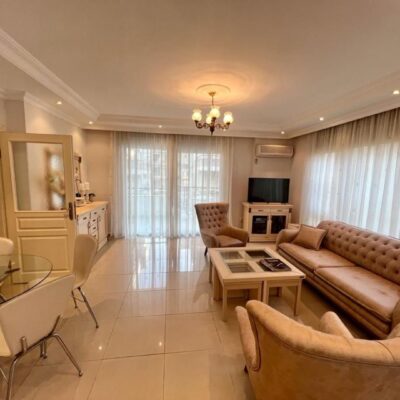 Möblierte 3-Zimmer-Wohnung zum Verkauf in Oba Alanya 1