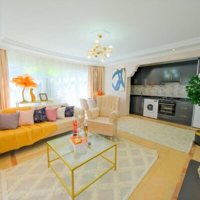 Close To Sea Furnished 3 Room Apartment For Sale In Oba Alanya 6