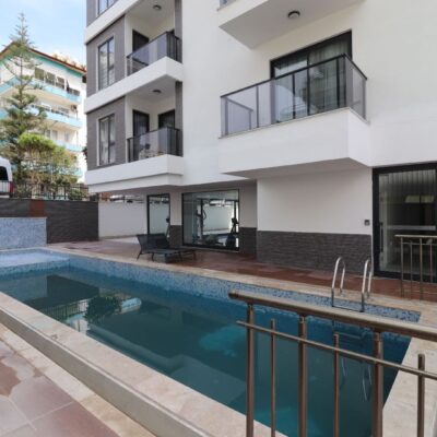Furnished 2 Room Flat For Sale In The Yacht Residence, Alanya 2