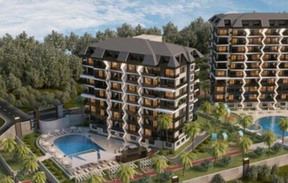 Nybygget 2-roms leilighet til salgs i Avsallar Alanya 3