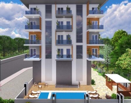 Neu gebaute 2-Zimmer-Wohnung zum Verkauf in Kargicak Alanya 7