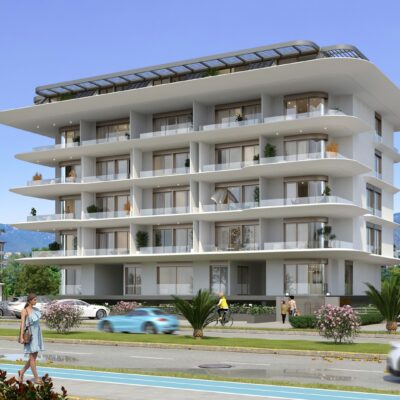 Beachfront Apartments From Project For Sale In Kestel Alanya 2