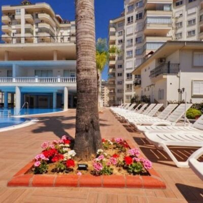 Sea View Furnished 2 Room Flat For Sale In Cikcilli Alanya 1