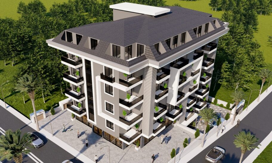 Günstige neue 2-Zimmer-Wohnung zum Verkauf in Mahmutlar Alanya 4
