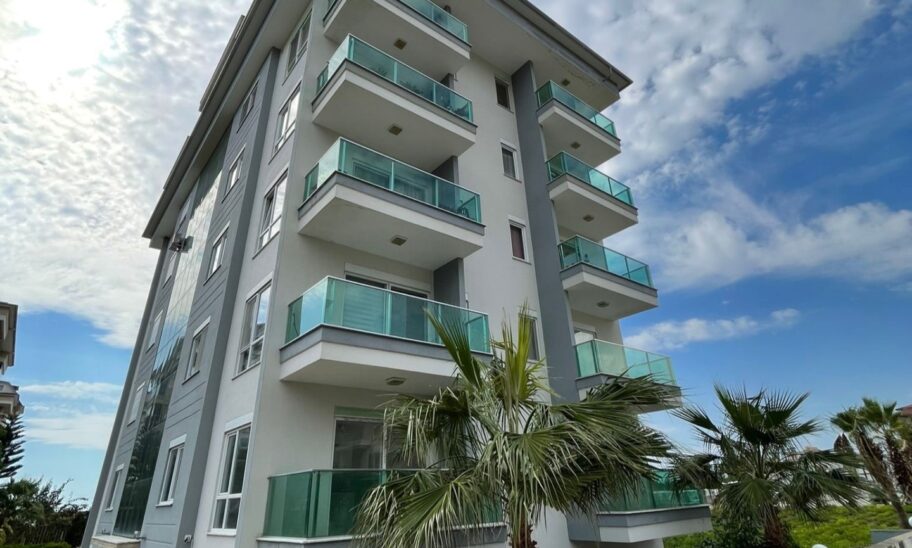Möblierte 3-Zimmer-Wohnung mit Meerblick zum Verkauf in Kestel Alanya 1