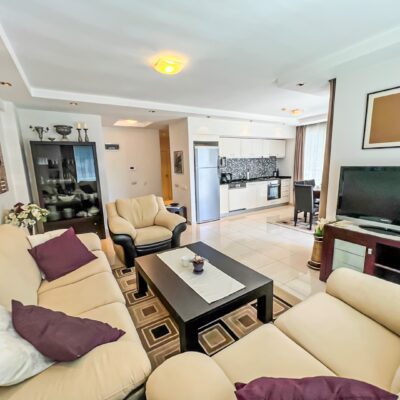 Billig møblert 3 roms leilighet til salgs i Oba Alanya 15