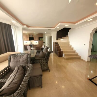 Cheap Furnished 4 Room Duplex For Sale In Bektas Alanya 7