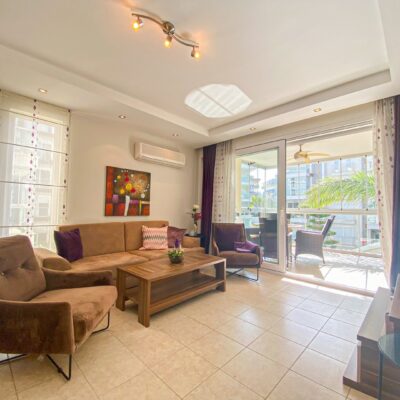 Gemeubileerd 3 kamer appartement te koop in Oba Alanya 14