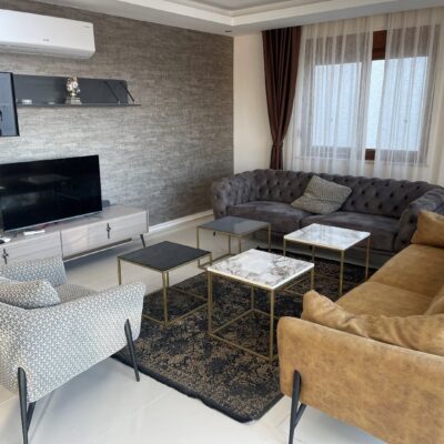 Havutsikt 4 roms møblert villa til salgs i Kargicak Alanya 6