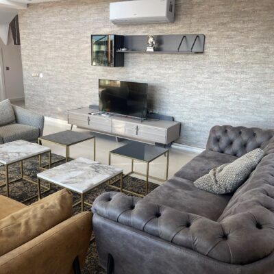 Möblierte 4-Zimmer-Villa mit Meerblick zum Verkauf in Kargicak Alanya 7