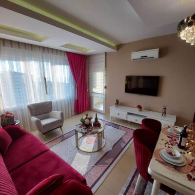 Sea View Cheap Furnished 3 Room Apartment For Sale In Mahmutlar Alanya 7