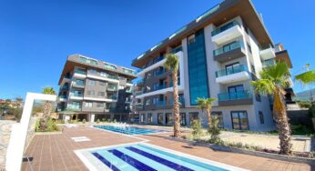 PSO-3003 – Oba Alanya Turkish Residence Permit Garden Apartment Duplex for sale