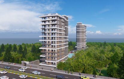 Apartamenty przy plaży z projektu na sprzedaż w Mahmutlar Alanya 13