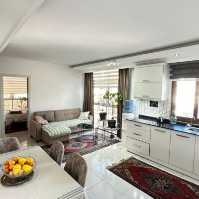 Billig møblert 3 roms leilighet til salgs i Oba Alanya 11