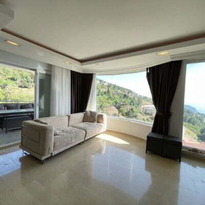 Billig Møblert 4-roms duplex til salgs i Bektas Alanya 6