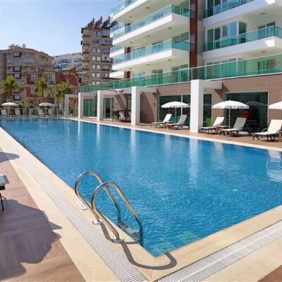 Full Activity Furnished 2 Room Flat For Sale In Tosmur Alanya 14
