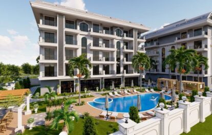 New Built 2 Room Flat For Sale In Oba Alanya 2