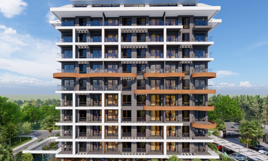 Klare til å flytte leiligheter fra prosjekt til salgs i Avsallar Alanya 30