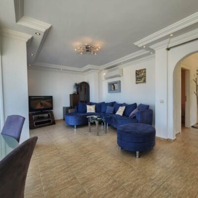 Sea View 4 Room Furnished Villa For Sale In Kestel Alanya 1
