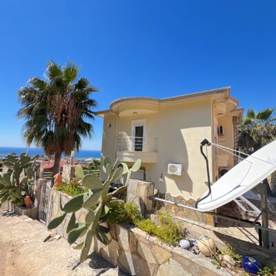Villa Meublée De 4 Pièces Avec Vue Sur La Mer à Vendre à Kestel Alanya 4