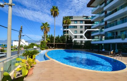 Beachfront Furnished 3 Room Apartment For Sale In Kargicak Alanya 12