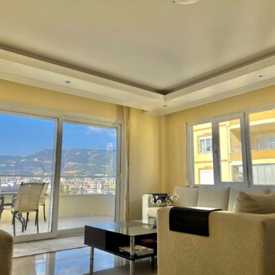 Beachfront Furnished 3 Room Apartment For Sale In Tosmur Alanya 3
