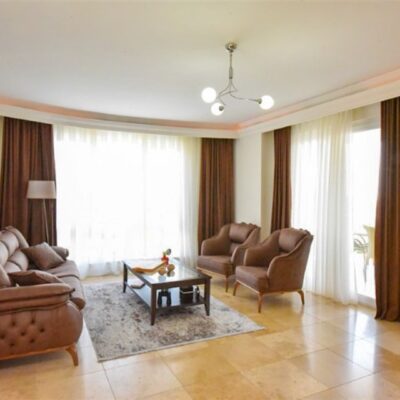 Billig møbleret 3 værelses lejlighed til salg i Cikcilli Alanya 8
